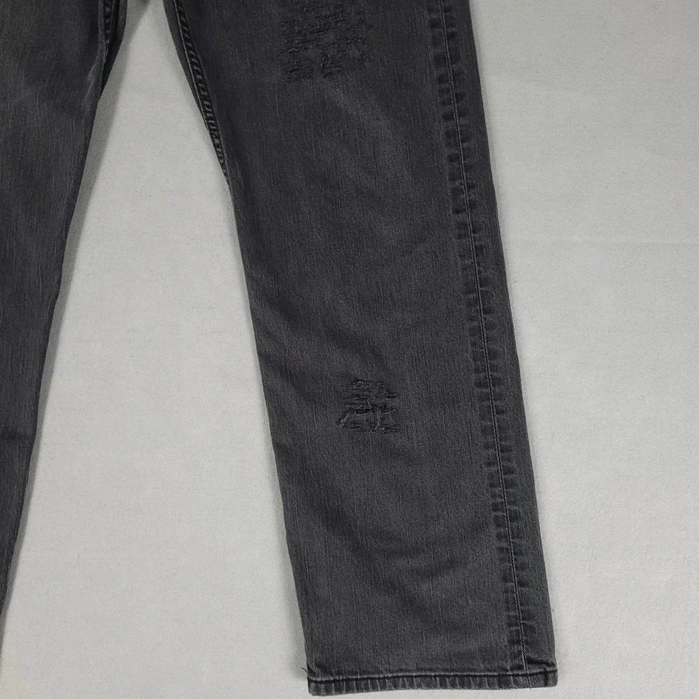 Levi's 541 Jeans Men's 38x30 Black Distressed Athletic Taper Denim 541-0960
